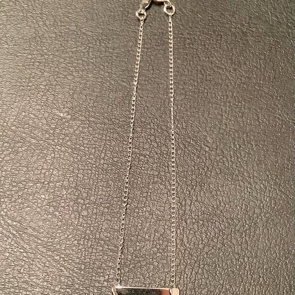 NEW vintage Sterling Silver Oblong ID Bracelet (alpha) - Picture 3 of 4